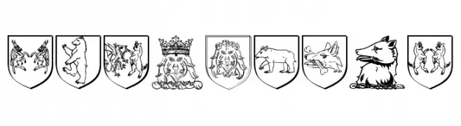 Heraldics  Frei Schriftart Herunterladen
