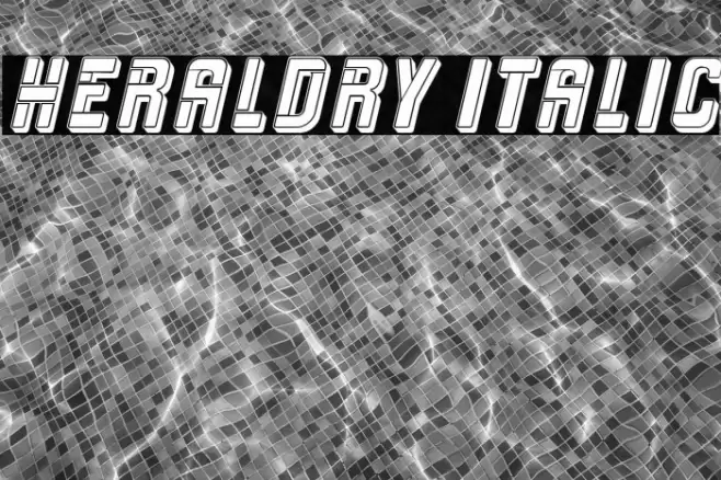 Heraldry Italic Font examples