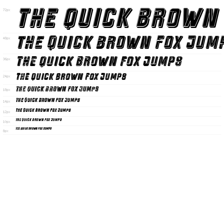 Heraldry Italic Waterfall