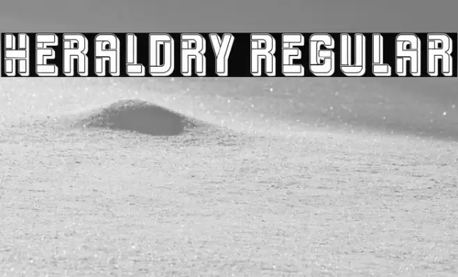 Heraldry Regular Font examples