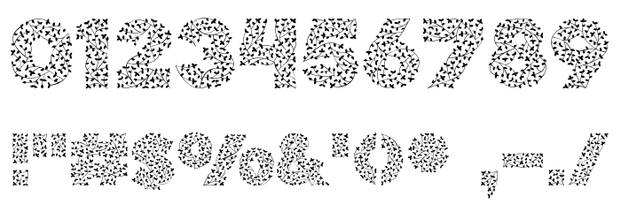 Herbaceous Border Font OTHER CHARS