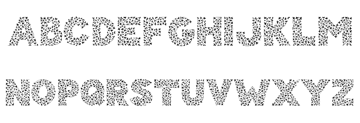Herbaceous Border Font UPPERCASE