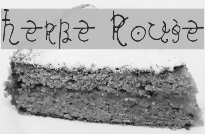 Herbe Rouge Font examples