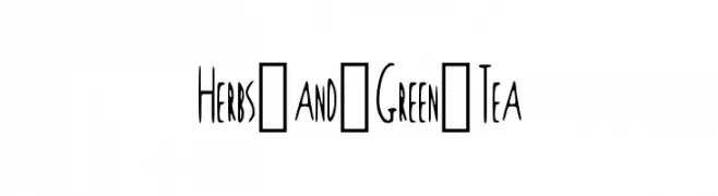 Herbs_and_Green_Tea  Fuentes Gratis Descargar