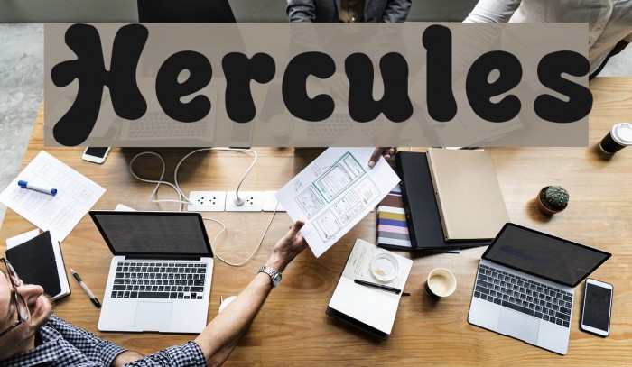 Hercules Font examples