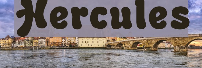 Hercules Font examples