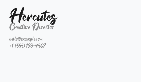 Hercutes Business Card