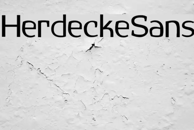 HerdeckeSans Font examples