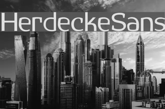 HerdeckeSans Font examples