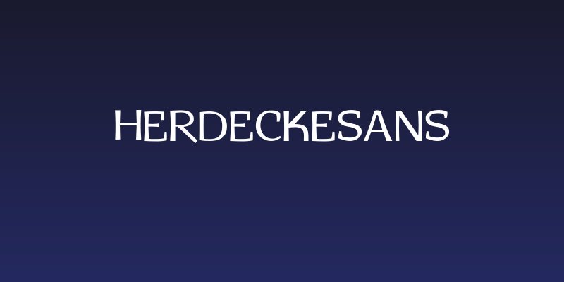 HerdeckeSans Social Header