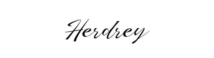 Herdrey  Frei Schriftart Herunterladen