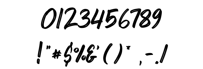Herdrock Font OTHER CHARS
