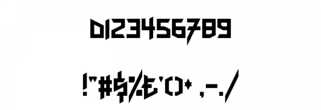 Here Be Dubstep Regular Font OTHER CHARS