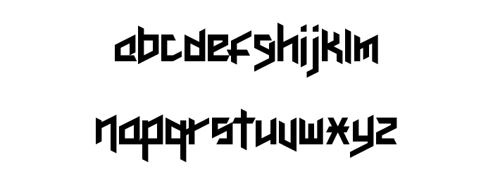 Here Be Dubstep Regular Font LOWERCASE