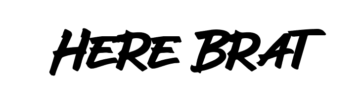 Here Brat  Frei Schriftart Herunterladen