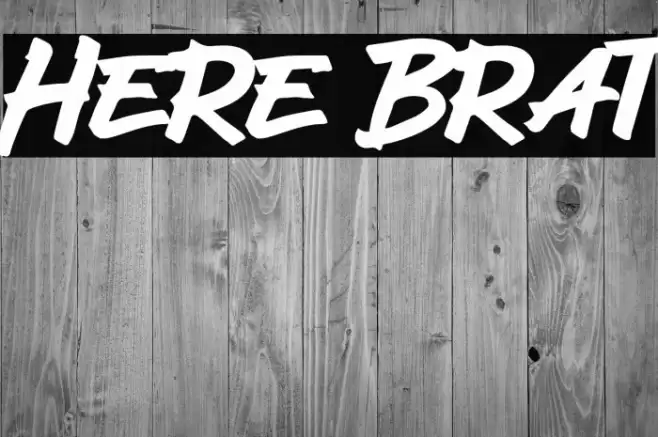 Here Brat Caratteri examples