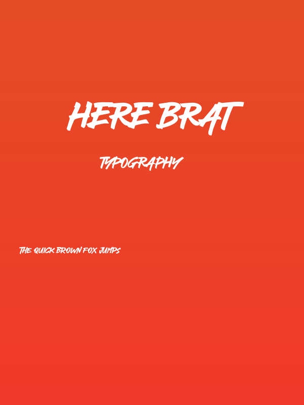 Here Brat Poster