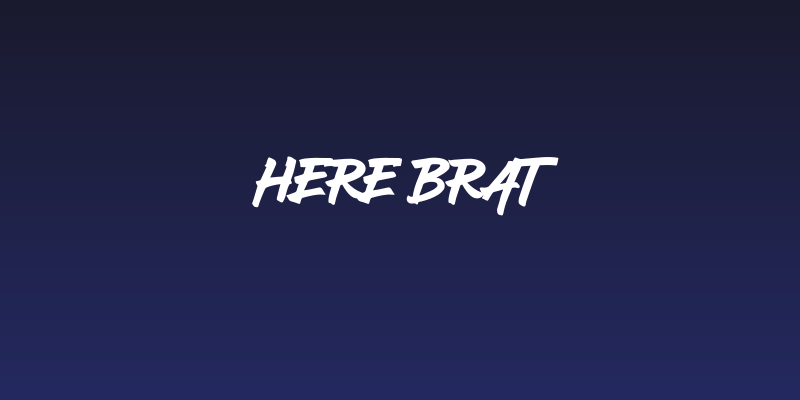 Here Brat Social Header