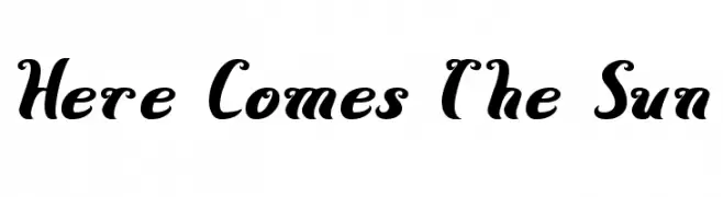 Here Comes The Sun  baixar fontes gratis
