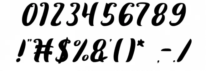 Here Comes The Sun Font OTHER CHARS