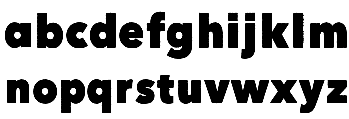 Here Just Now Black Font LOWERCASE