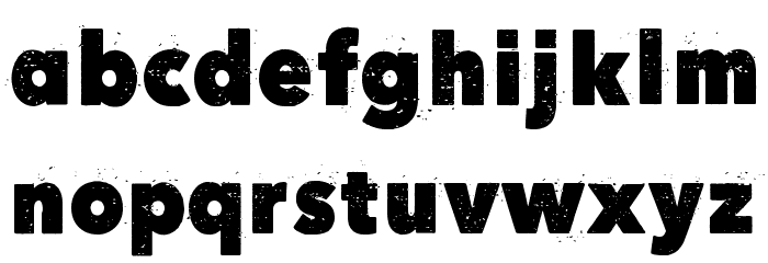 Here Just Now Out Font LOWERCASE