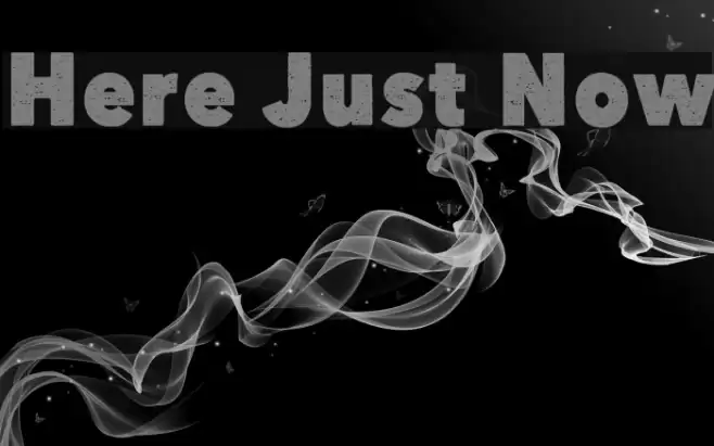 Here Just Now Font examples