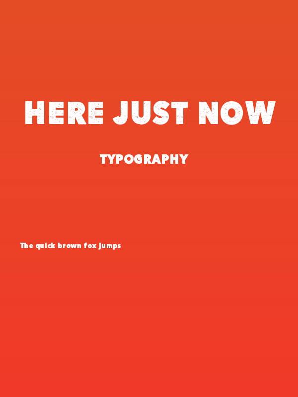 Here Just Now Poster