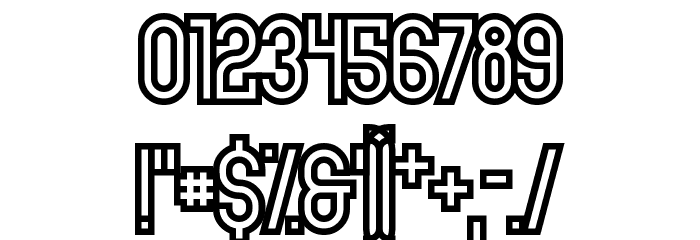 Here & Not Found Font OTHER CHARS