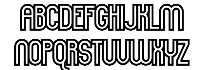 Here & Not Found Шрифта ВЕРХНИЙ