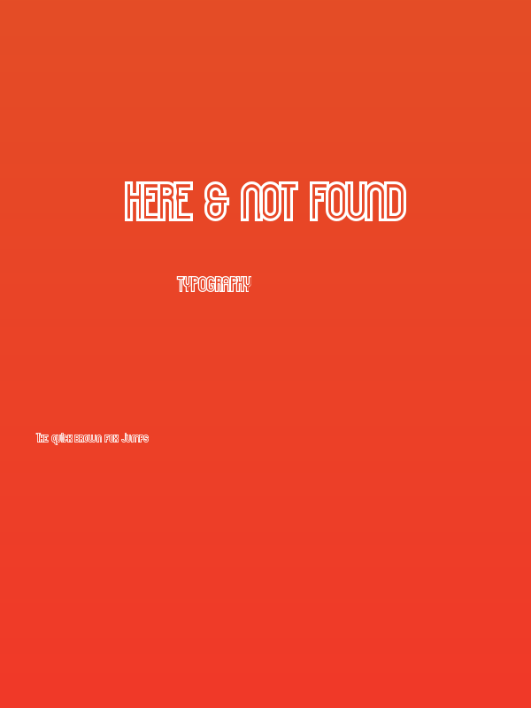 Here & Not Found Poster