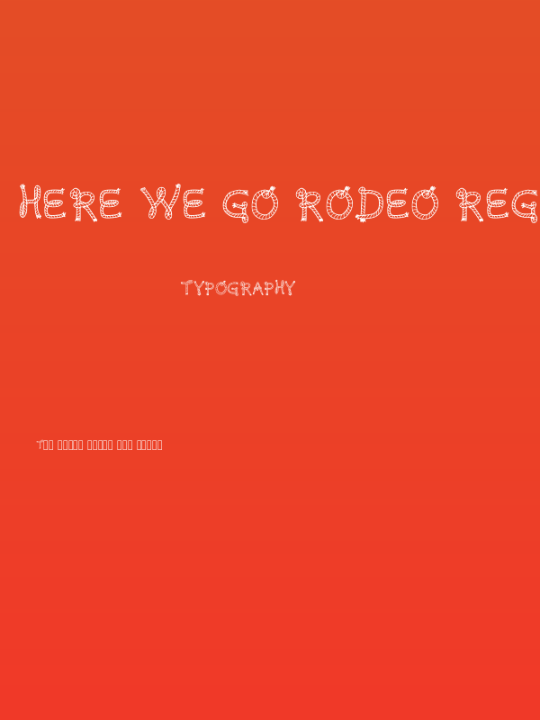 Here We Go Rodeo Regular Poster