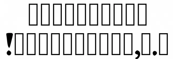 HereAndThere Font OTHER CHARS