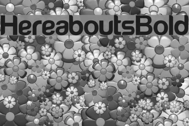 HereaboutsBold Font examples