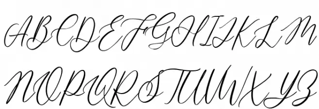 Heredittary Regular Schriftart Groß