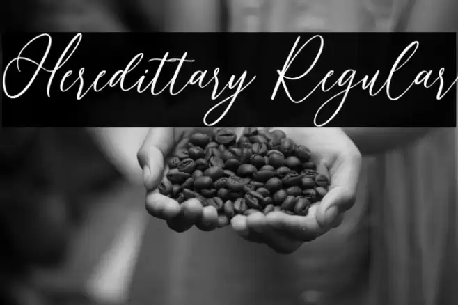 Heredittary Regular Font examples