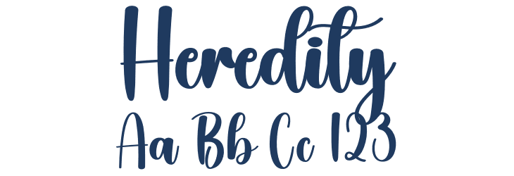 Heredity Font Preview