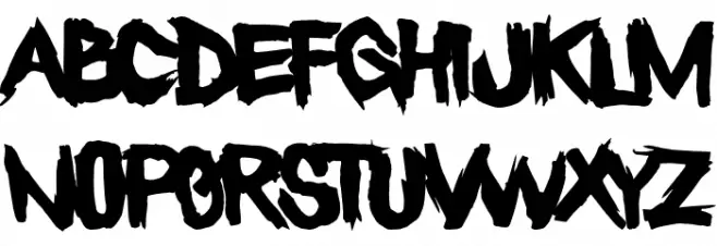 Heretic Schriftart Groß