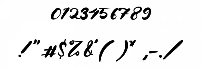 Herewell Creek Font OTHER CHARS