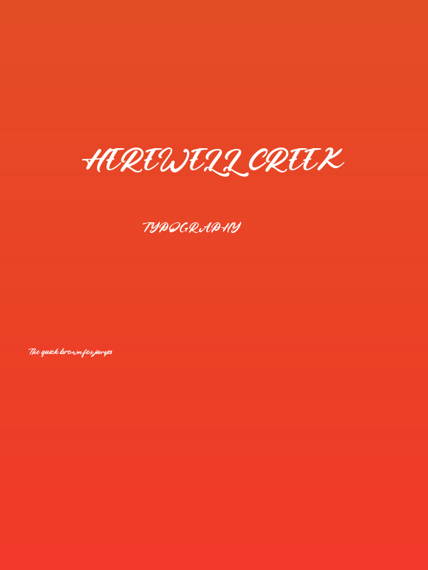 Herewell Creek Poster