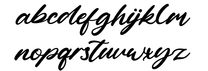 HerewellCreek Font LOWERCASE