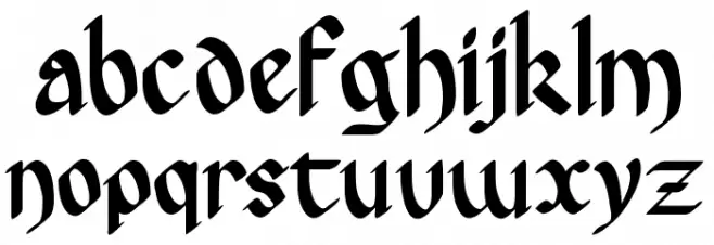 Hergest 字体 小写