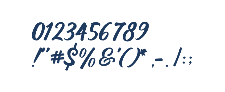 Hericake Free Font Regular Other Characters