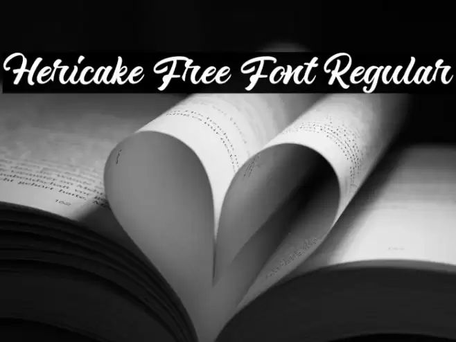Hericake Free Font Regular Font examples