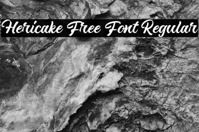 Hericake Free Font Regular Font examples