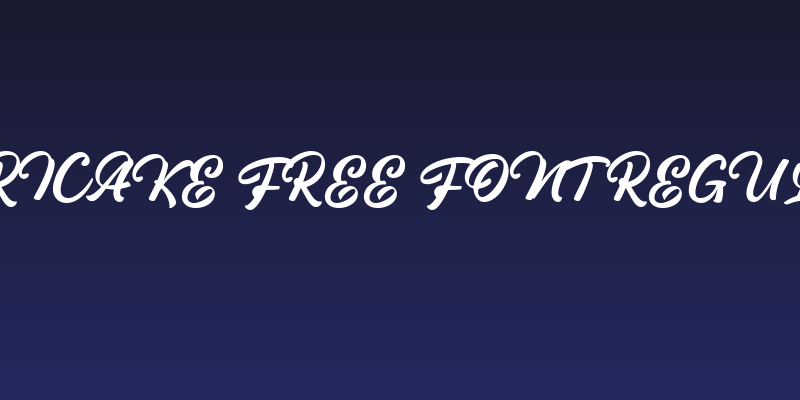 Hericake Free Font Regular Social Header