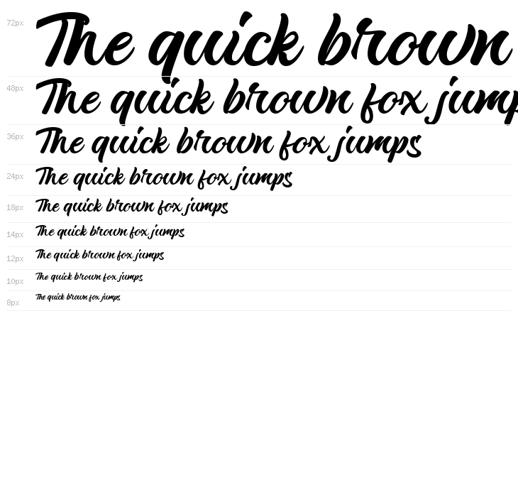 Hericake Free Font Regular Waterfall