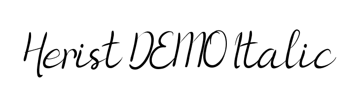 Herist DEMO Italic  Frei Schriftart Herunterladen