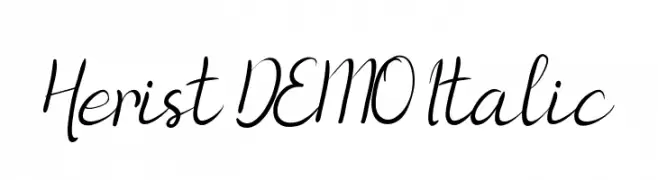 Herist DEMO Italic  Descarca Fonturi Gratis