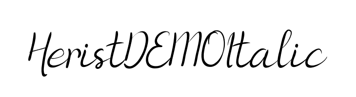 Herist DEMO Italic  Descarca Fonturi Gratis